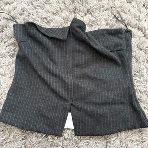 Zara pinstripe corset